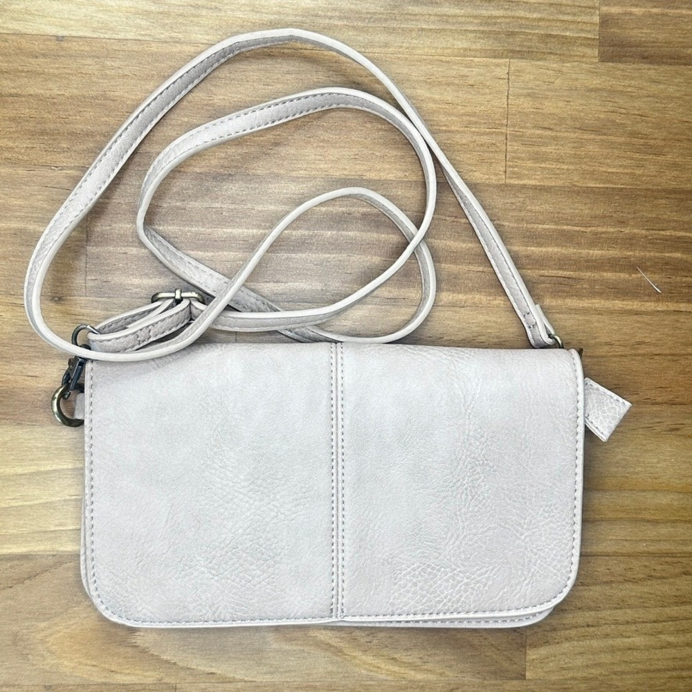 Joe‎ Susan Everly Crossbody Wallet Bag Nude Organizer Purse